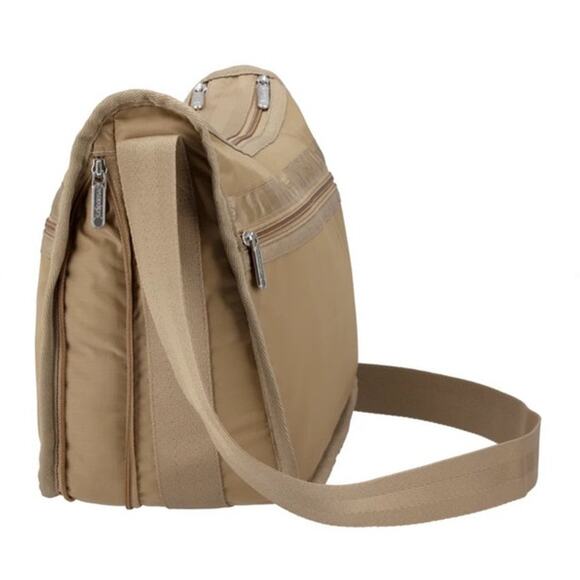 LeSportsac Deluxe Everyday Heritage Best Selling Crossbody Ripstop Gray Bag - Picture 4 of 14